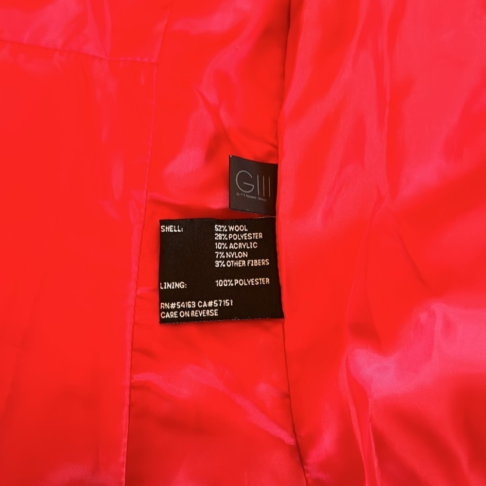 Black Rivet red pea coat S - Picture 9 of 10